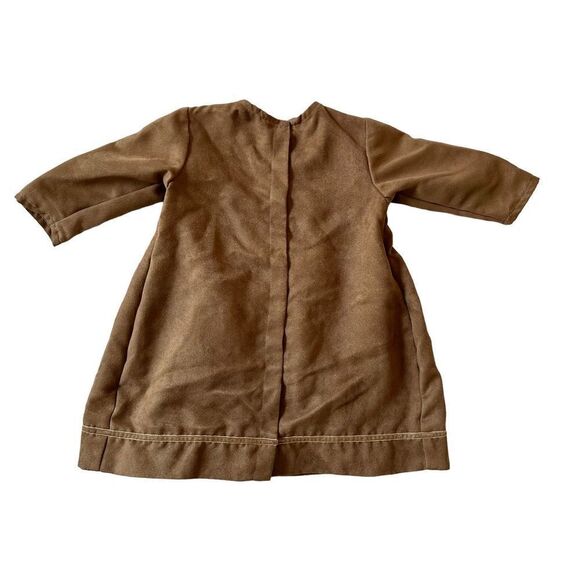 Toddler girl’s suede cloth Long-sleeve dress , 18m - Picture 3 of 5